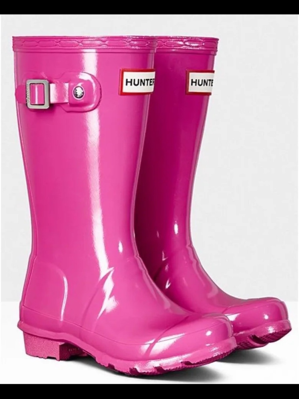 Hunter Original Gloss Women's Tall Rain Boots - Lipgloss Pink